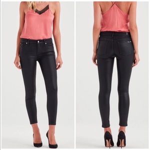 7 for all mankind coated skinny jean